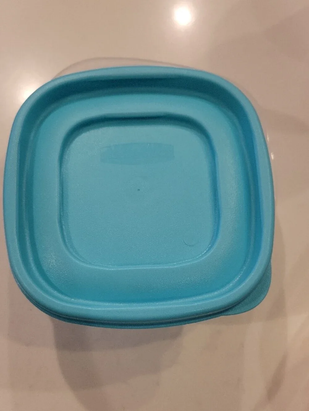 Rubbermaid Tupperware  Red and Light Blue Food Storage Containers